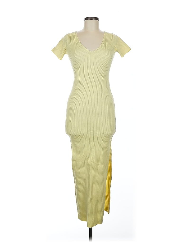 Pre-owned Assorted Brands Cocktail Dress In Yellow