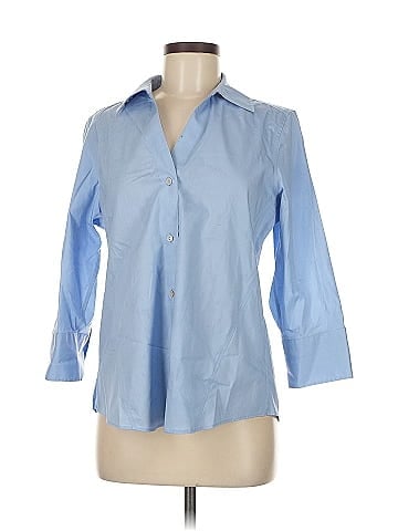 Foxcroft 3/4 Sleeve Button-Down Shirt (view 1)