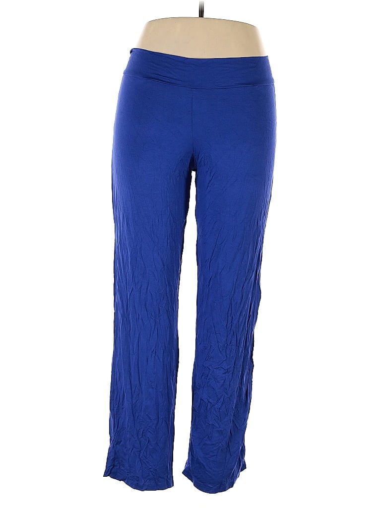 Flirty Pink Blue Active Pants Size 2X - photo 1