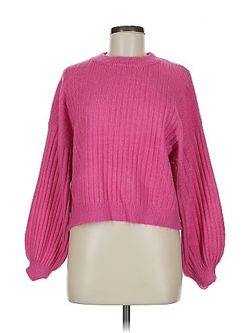 Woven Heart Pullover Sweater (view 1)