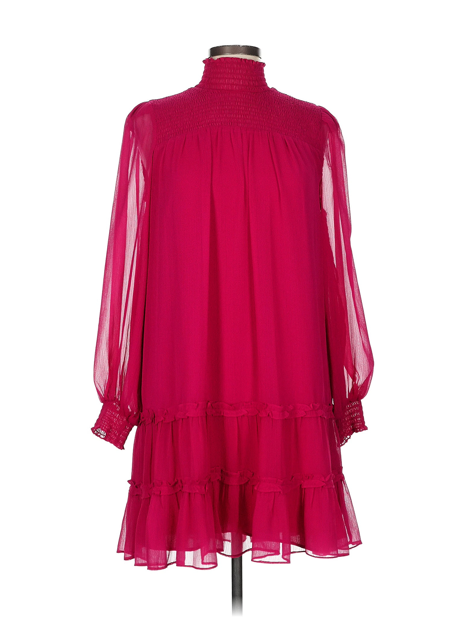 CeCe 100% Polyester Burgundy Cocktail Dress Size M