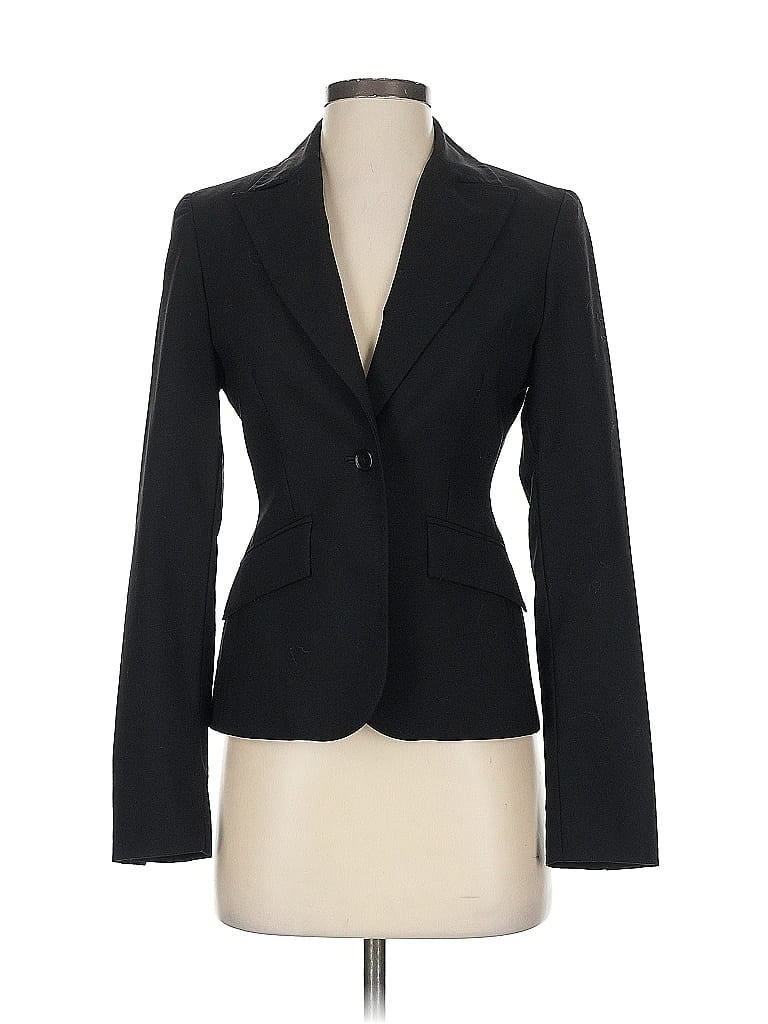 Pre-owned Express Wool Blazer Jacket In Black