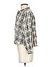 Sanctuary 100% Rayon Plaid Ivory 3/4 Sleeve Blouse Size XS - photo 5