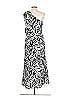 Donna Morgan 100% Polyester Graphic Black Casual Dress Size 10 - photo 2