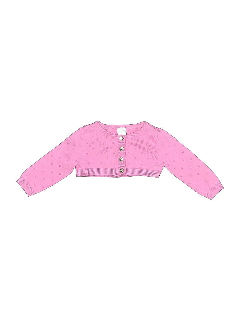 Click to view more detailed imagery on our partner's website Pre-owned Cat & Jack Babies' Cardigan Sweater In Pink
