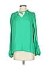 Maison d' Amelie 100% Polyester Green Long Sleeve Blouse Size XS - photo 1