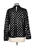G by Giuliana Rancic Polka Dots Black Long Sleeve Blouse Size L - photo 2