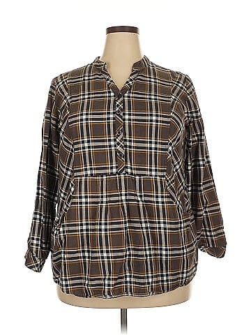 Joan Rivers 3/4 Sleeve Button-Down Shirt (view 1)