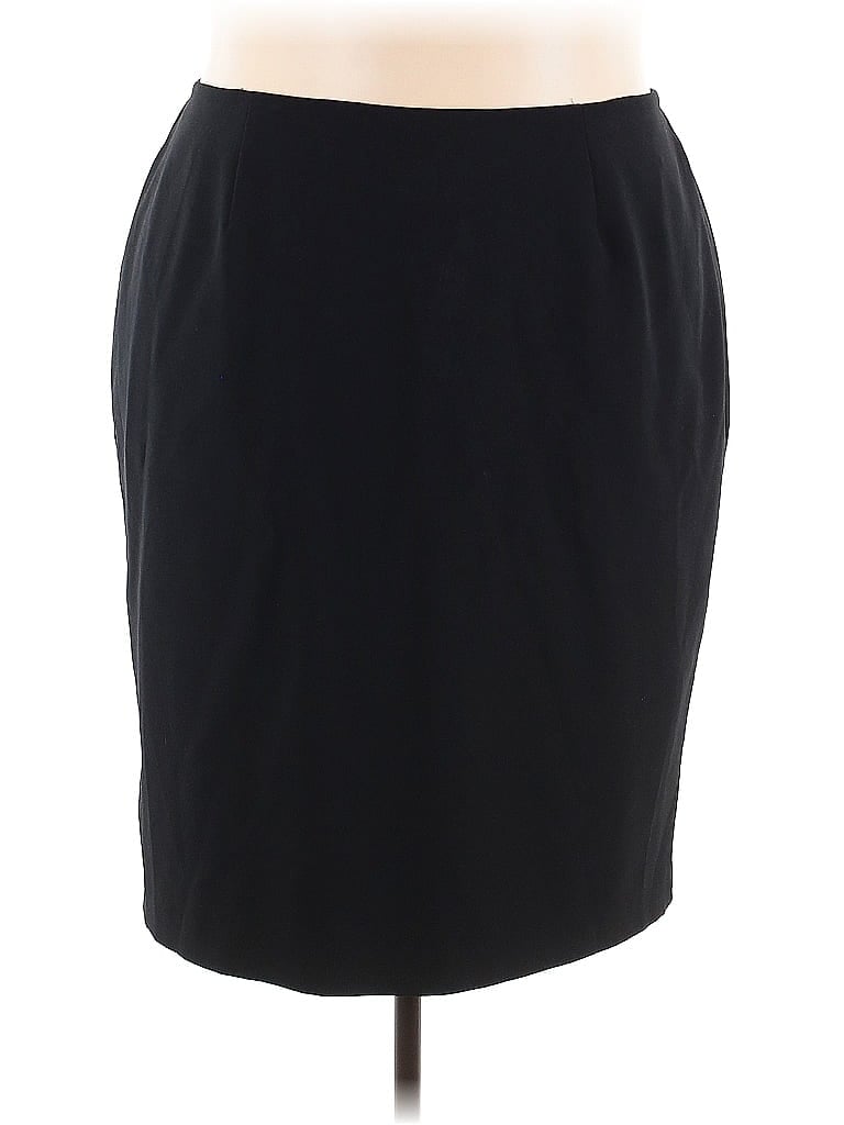Pre-owned Kasper Casual Skirt In Black