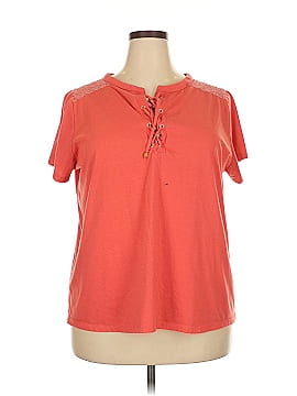 Daisy Fuentes Short Sleeve Henley
