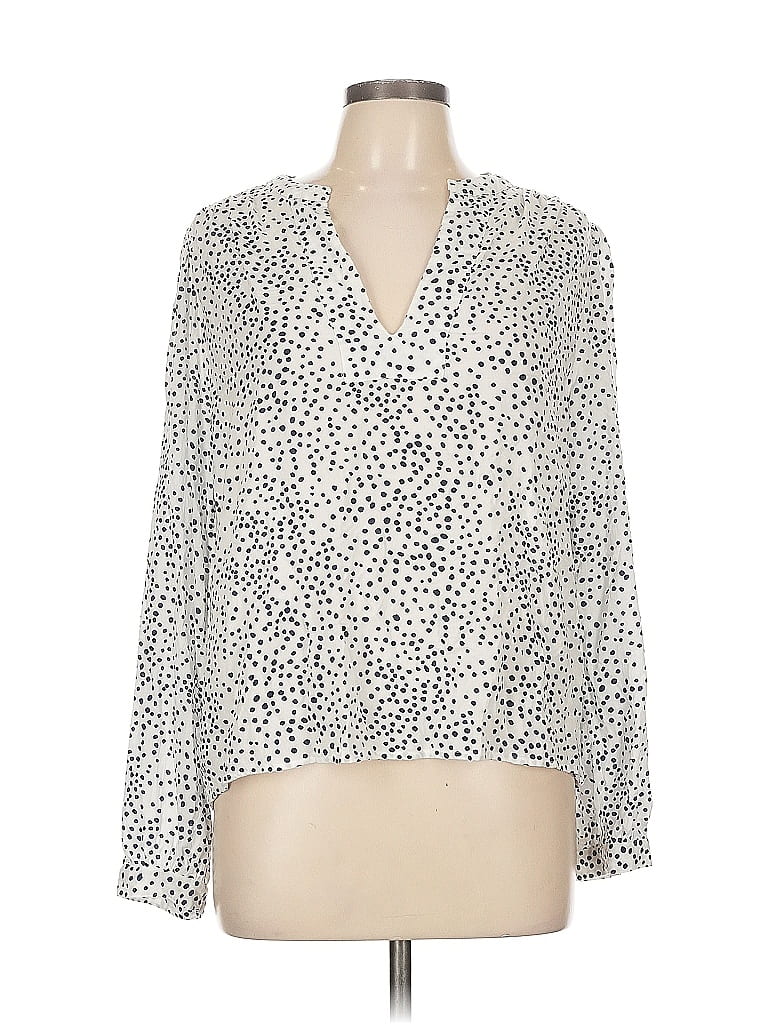 Pre-owned Gap 3/4 Sleeve Blouse In White