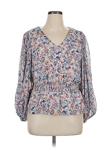 1.State 3/4 Sleeve Blouse (view 1)