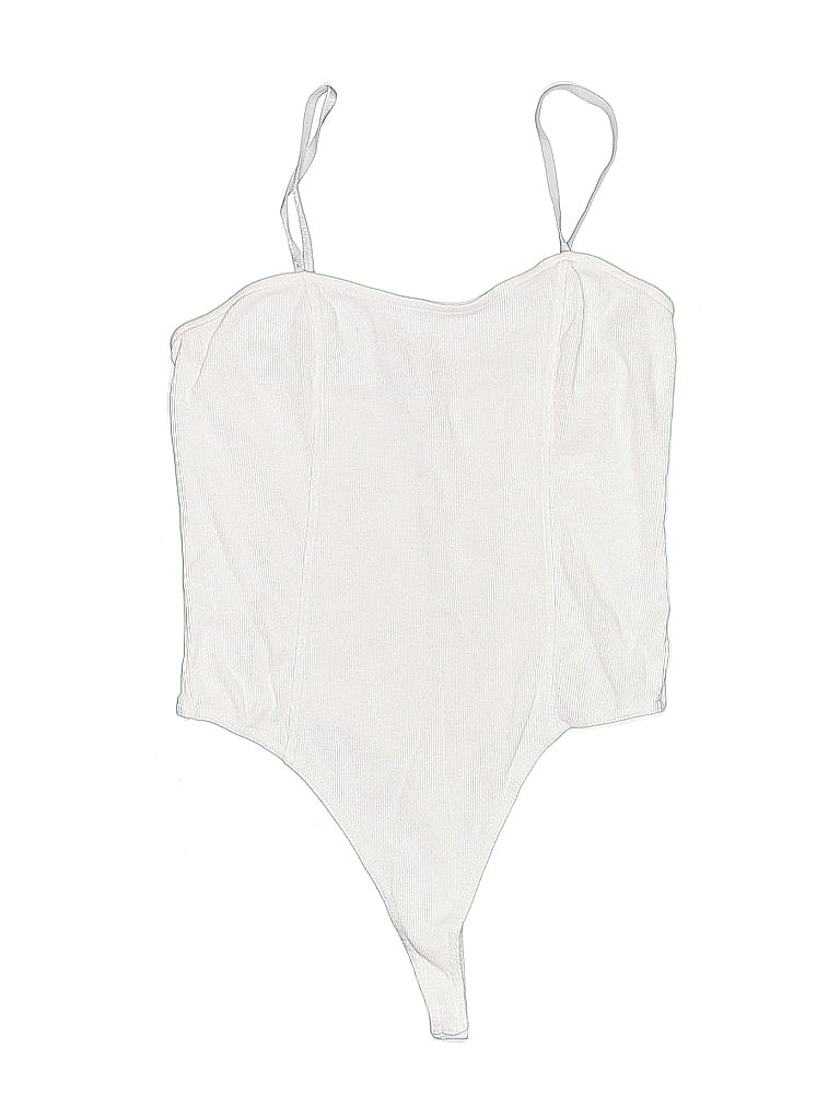 Pre-owned Open Edit Bodysuit In White
