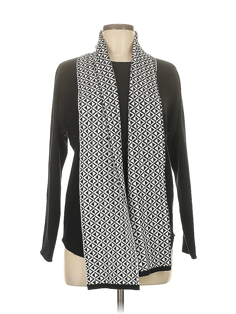 Pre-owned Cynthia Rowley Tjx Cardigan Sweater In Black