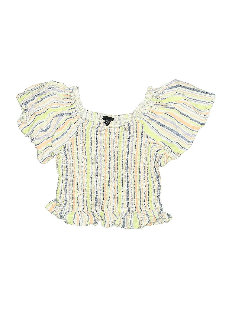 Art Class Yellow Short Sleeve Blouse Size 10 - photo 1