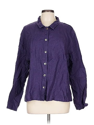 Flax Long Sleeve Button-Down Shirt (view 1)