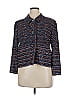 St. John Tweed Blue Blazer Size 16 - photo 1