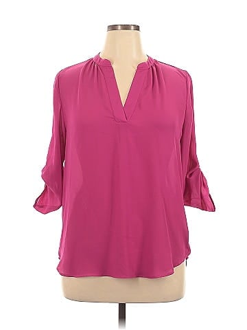 THREE PINK HEARTS 3/4 Sleeve Blouse (view 1)