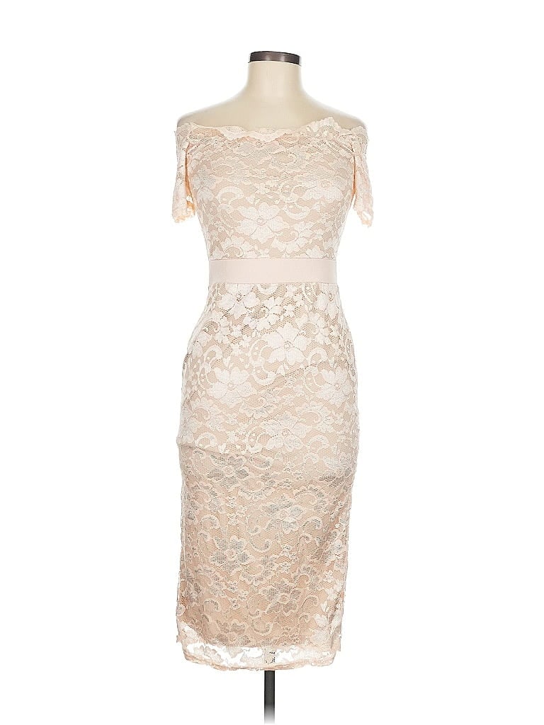 Pre-owned Boohoo Cocktail Dress In White