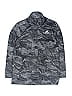 Adidas 100% Polyester Print Gray Track Jacket Size 7 (big kids) - photo 1