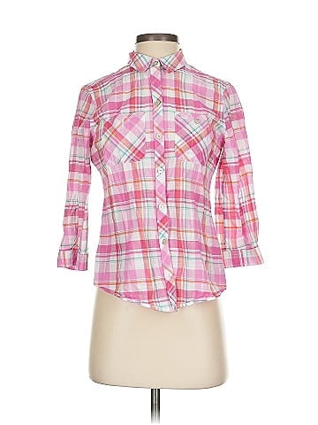 Foxcroft 3/4 Sleeve Button-Down Shirt (view 1)