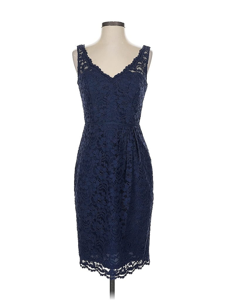 Pre-owned David's Bridal Cocktail Dress In Blue