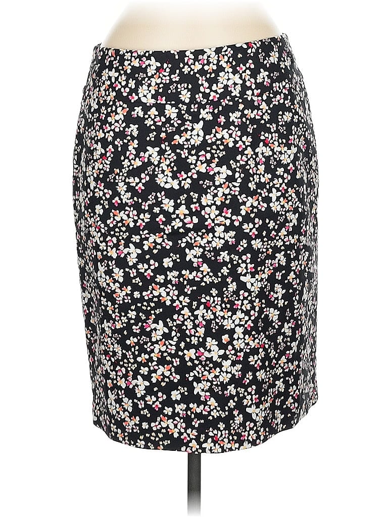 Liz Claiborne Career Floral Black Casual Skirt Size 8 - photo 1