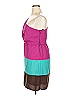 Lily Rose 100% Polyester Color Block Teal Cocktail Dress Size XL - photo 5