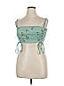 Dizzy Lizzy 100% Rayon Teal Sleeveless Blouse Size XL - photo 1