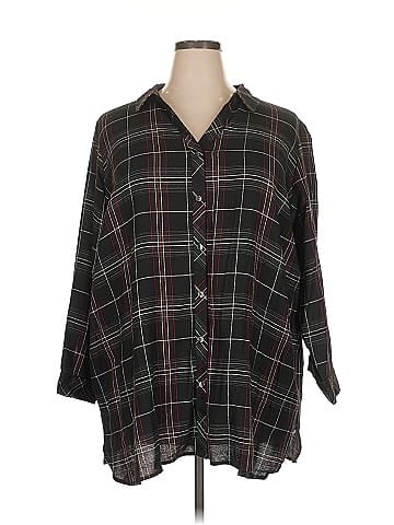 Susan Graver 3/4 Sleeve Button-Down Shirt (view 1)