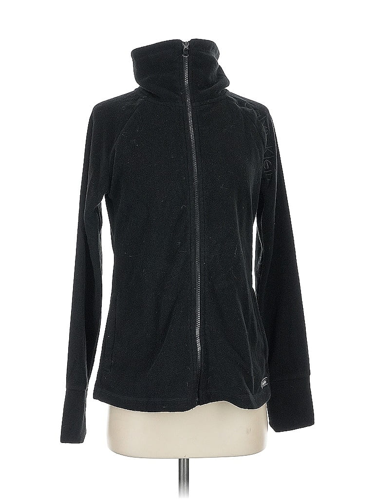 Pre-owned Calvin Klein Fleece Jacket In Black