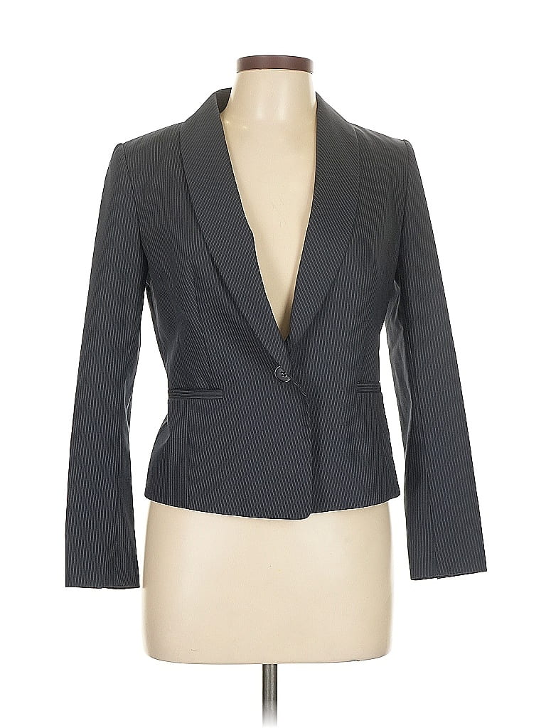 Pre-owned Ann Taylor Blazer Jacket In Blue