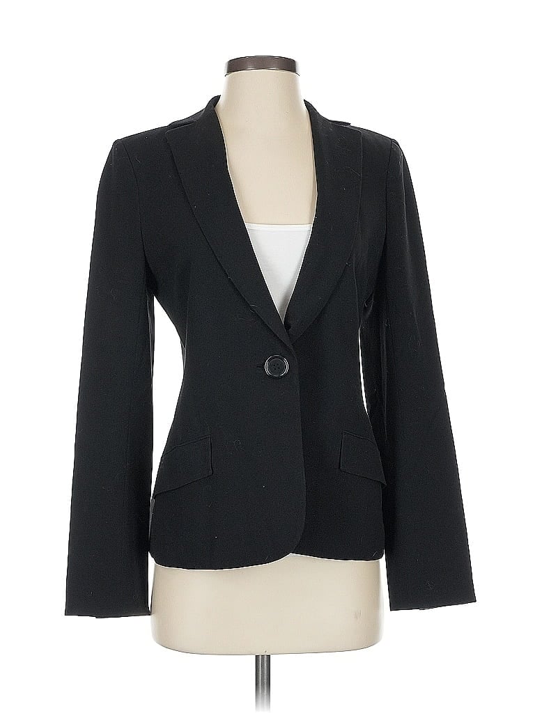 Pre-owned Max Studio Blazer Jacket In Black