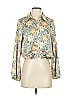 Drew Paisley Gold 3/4 Sleeve Blouse Size XS - photo 1