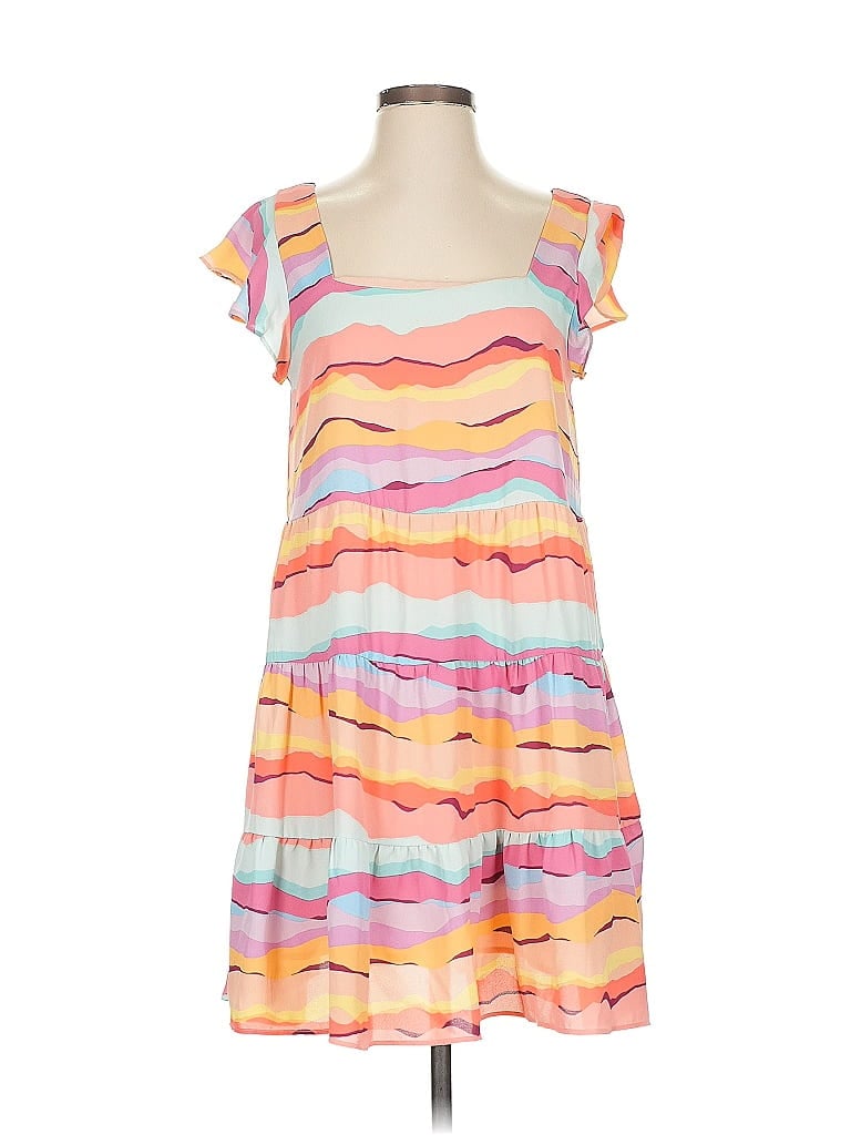 Pre-owned Buddy Love Casual Dress In Orange