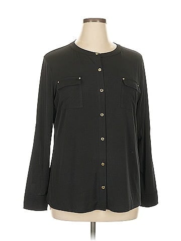 Dana Buchman Long Sleeve Blouse (view 1)