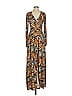 Tanya Taylor 100% Polyester Print Brown Casual Dress Size S - photo 1