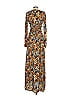 Tanya Taylor 100% Polyester Print Brown Casual Dress Size S - photo 2