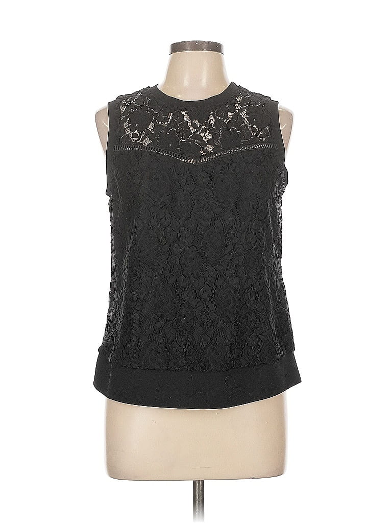 Pre-owned Laundry By Shelli Segal Sleeveless Blouse In Black