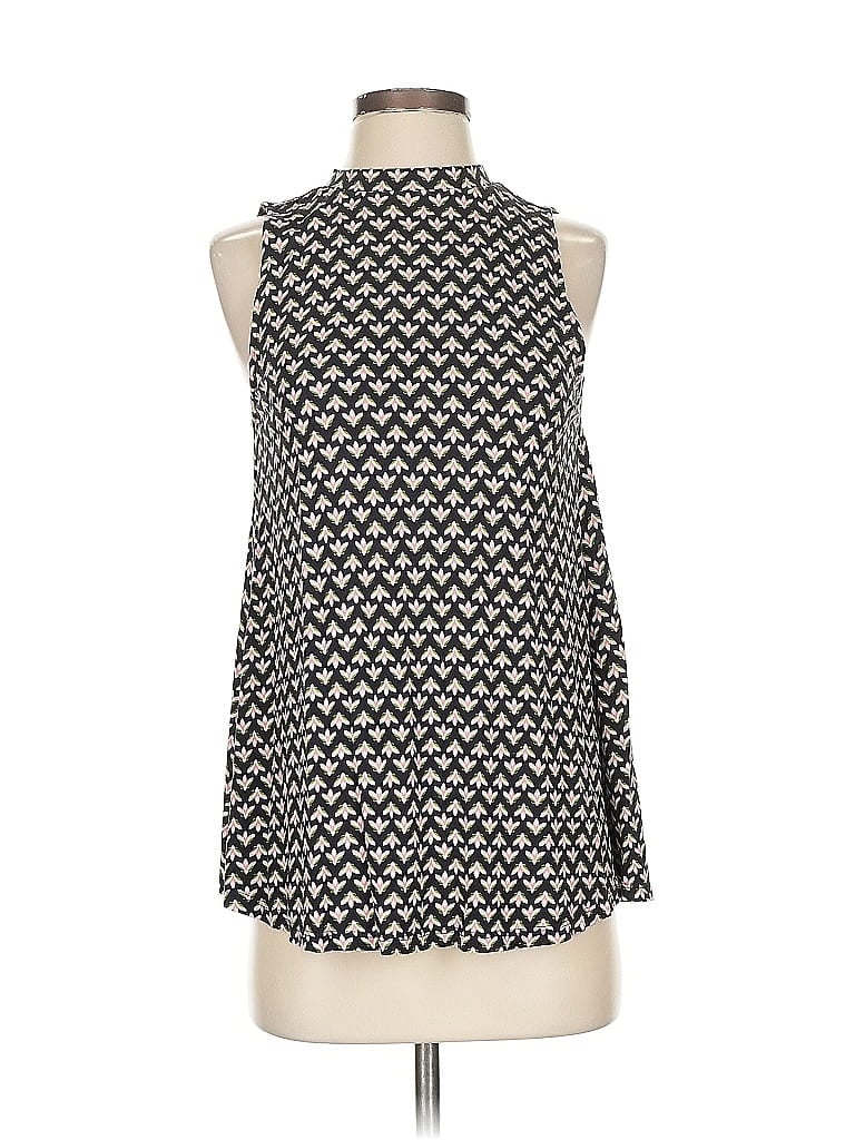 Pre-owned Ann Taylor Loft Sleeveless Blouse In Black
