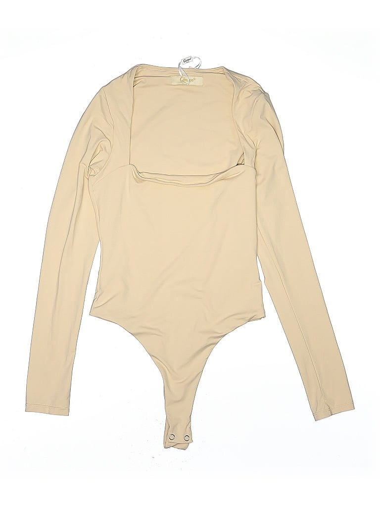 Pre-owned Qinsen Bodysuit In Brown