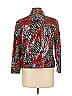 Ruby Rd. Print Red Jacket Size 12 - photo 2