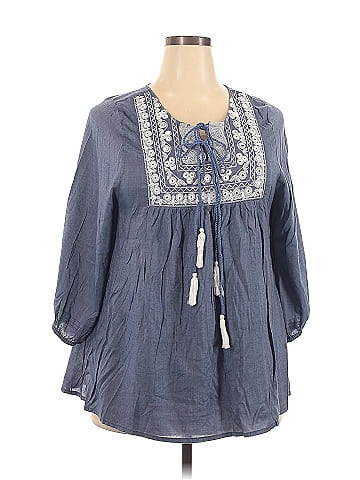 World Market 3/4 Sleeve Blouse (view 1)
