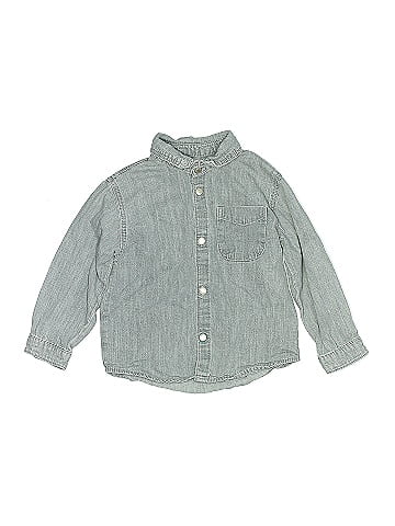 Zara Baby Long Sleeve Button-Down Shirt (view 1)