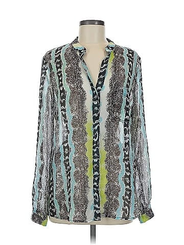 Diane von Furstenberg Long Sleeve Silk Top (view 1)