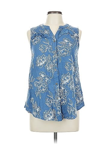 Ember Sleeveless Button-Down Shirt (view 1)