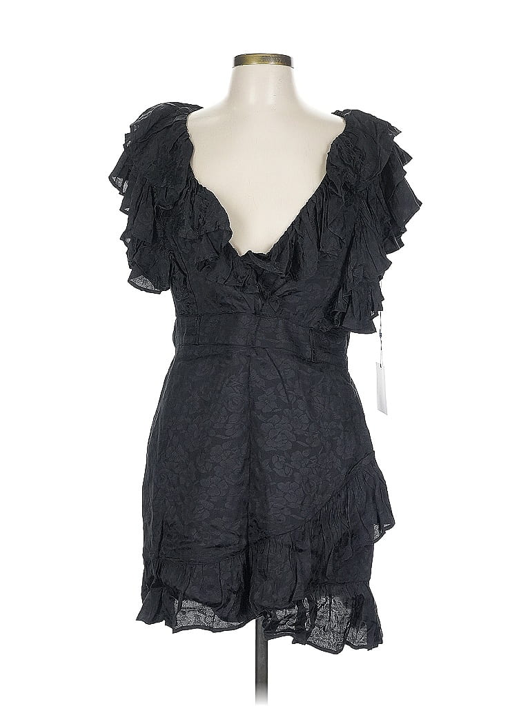 Majorelle 100% Viscose Black Cocktail Dress Size L - photo 1