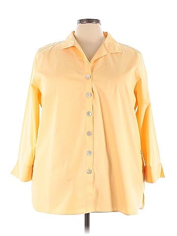 Foxcroft 3/4 Sleeve Button-Down Shirt (view 1)