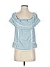 Saylor Blue Short Sleeve Top Size XS - photo 1