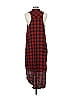 Mossimo Supply Co. Plaid Red Casual Dress Size L - photo 2